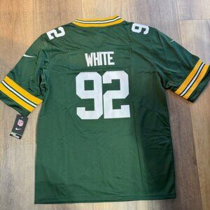 NEW NFL Green Bay Packers WHITE #92 - Adult Medium